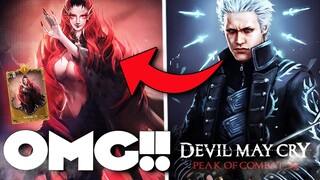 USE THIS GODLY CARD FOR EASY FREE GEMS!! VERGIL ONE-SHOTS EVERYONE!! (Devil May Cry: Peak of Combat)