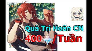 Quà Đền Bù Trì Hoãn 400NT/ Tuần, Như Vậy Trước 2.7 Số NT Các AE Tích Được Trên 5k  | Genshin Impact