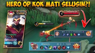 LOCK HERO OP SAMPAI MATI SELUSIN DI TIER MYTHICAL GLORY!! CHOU DAMAGE GA LOGIS 20 KILL COY!!