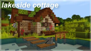 [Minecraft] Lakeside cottage 🍃| aesthetic speedbuild