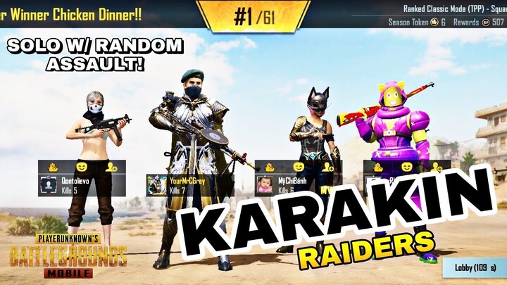 KARAKIN RAIDER feat. LUCKY SHOTS before the ULTIMATE CHICKEN DINNER! #pubgmobile #karakin #pubgm