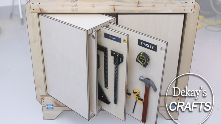 Tailored! Extremely smooth! Hanging tool storage cabinet without slot | New home for tools