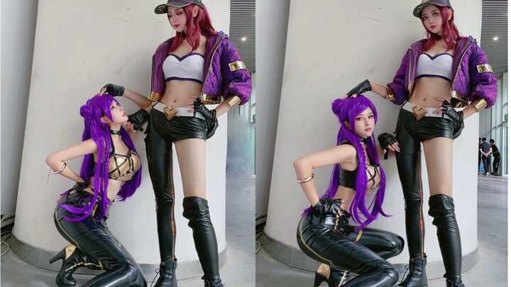 Mana yang lebih harum, pacar atau game? LOL-kda-Kasha-Akali cosplay