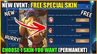 CLAIM FREE SPECIAL SKINS NEW EVENT IN MOBILE LEGENDS 2021