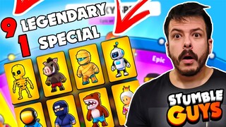 ΤΟ ΠΙΟ ΤΥΧΕΡΟ SKIN OPENING ΜΟΥ! (9+ LEGENDARY++) Stumble Guys!