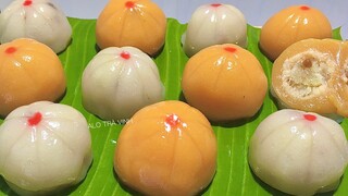 Chỉ với BỘT NẾP mà làm ra món bánh dẻo ngon đến vậy, Rất đẹp mắt không khuôn/ Glutinous Rice Cake