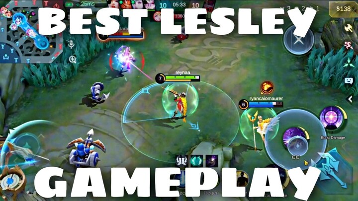 BEST LESLEY SAVAGE GAMEPLAY MOBILE LEGENDS!!