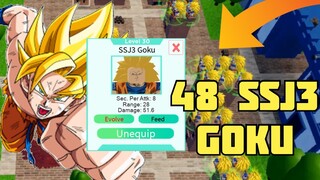 48 SSJ3  GOKU IN INFINITE MODE SOLO*SPEEDRUN* IN ALL STAR TOWER DEFENSE!