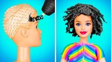 GAYA RAMBUT CANTIK UNTUK BONEKA || Makeover Boneka Ekstrem! Ide Gaya & Kerajinan Mini oleh 123 GO!
