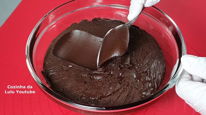 O melhor e mais saboroso creme de chocolate para bolos e recheios | Fácil  e rápido de fazer.