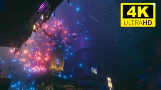 [Cyberpunk 2077] Chất lượng 4K cao nhất | Lễ diễu hành nổi trong lễ hội Nhật Bản về đêm