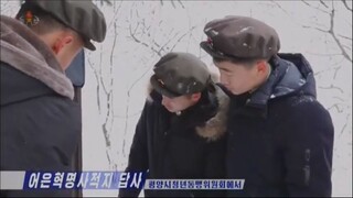 Caravanas pelos locais de batalha revolucionária da zona de Paektu