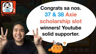 Axie scholarship winners I Baka discord tanod yaaaarn