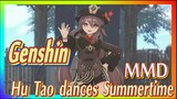 [Genshin  MMD]  Hu Tao dances [Summertime]