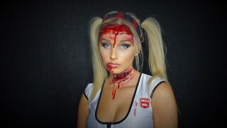 GORY  ZOMBIE HALLOWEEN MAKEUP TUTORIAL