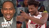 FIRST TAKE | Stephen A catches fire Jimmy Butler dominating Embiid as Miami Heat scorch 76ers 120-85
