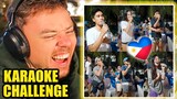 Filipino Karaoke Challenge Reaction