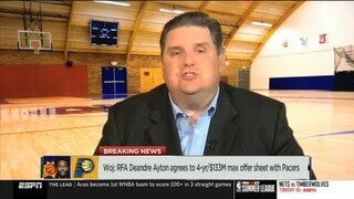 Brian Windhorst reacts to with the Pacers: "[The Suns] do not believe Deandre Ayton is a max player"