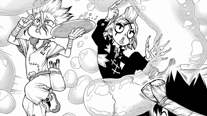 The puzzle of Stone Age 171 has been solved. Senku Geno used the bubble blowing method to find the c