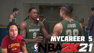 NBA 2K21 PERFECT FACE SCAN MyCareer Part 5 Highlights - jccaloy