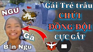 (FreeFire) GHÉP NGẪU NHIÊN RANK TỬ CHIẾN GẶP GÁI TRẺ TRÂU CHỬI BẮN NGU - Phần 1