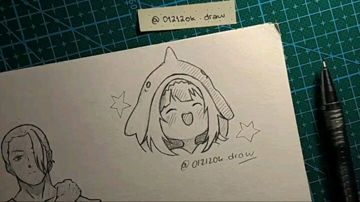 Drawing Gawr Gura || Hololive English | VTuber