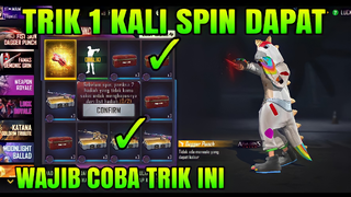 trik spin skin tinju assasin free fire, cara mendapatkan skin fist dagger punch free fire