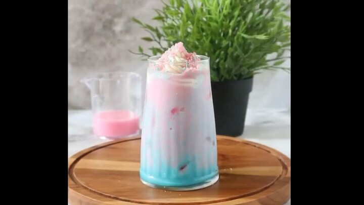 RESEP MINUMAN ICED UNICORN DRINK! #JKTFOODHUNTINGVIDEO #JKTFOODHUNTINGRECIPE