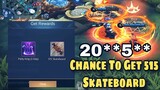Get A Chance To Win a 515 Skateboard using Code|Chou Montage|MLBB
