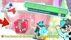 Hướng dẫn anh em tìm đủ 20 Phần quà CHRISTMAS PRESENTS để ăn Event Winter -  Pet Simulator X