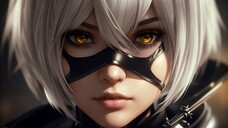 2B AMAZING AI Art (4K NieR: Automata Character AI Art)