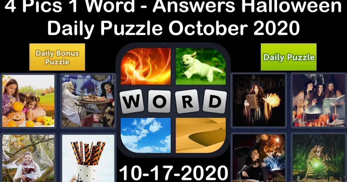 4 Pics 1 Word Halloween 17 October 2020 Daily Puzzle + Daily