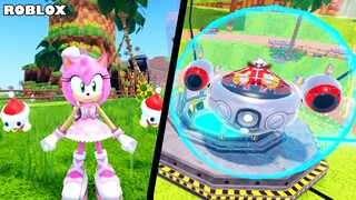 สกินวาเลนไทน์ของ Amy และลองปะทะบอส Egg man ใน Sonic Speed Simulator