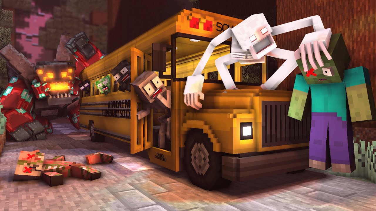 Monster School : Scary Slendrina Horror Funny Challenge - Minecraft  Animation - BiliBili