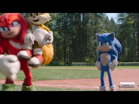 Sonic The Hedgehog Movie 2 Clips “Baseball Scene”