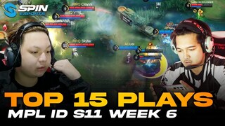 TOP PLAYS 15 MPL ID S11 WEEK 6 - NINO MANIAC, BANANA TELAH TIBA! RASY FATAL LINK ON POINT!