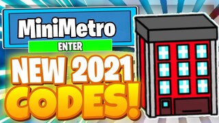 *2021* ALL NEW SECRET OP CODES! Mini Metro Roblox 🏢