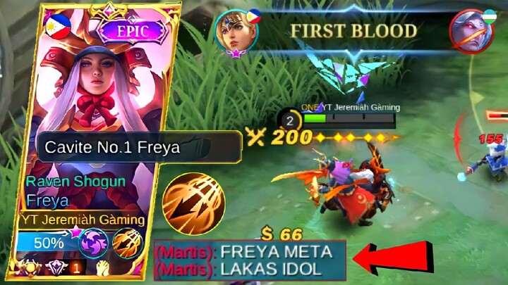 FREYA META IN EXP LANE | TOP 1 GLOBAL FREYA | FREYA BEST BUILD 2022 | MUST WATCH | MLBB✓