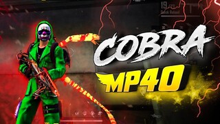 Free Fire best shots using Mp40 | Cobra Mp40 best skill 🔥| Free Fire highlights | Free Fire best gun