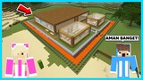 MIPAN & ZUZUZU Membuat Rumah Paling Aman Di Minecraft! GK ADA YANG BISA MASUK! - Minecraft Survival