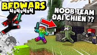 KHANGG CÙNG NOOB T GAMING PVP BEDWARS CÂN TEAM NẮM TRÙM PVP CÙNG NOOB TEAM *NOOB TEAM ĐẠI CHIẾN PVP