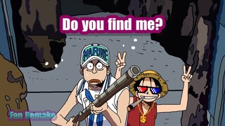 One Piece: Luffy troll Navy soldier | Một cây hài trong làng hải tặc