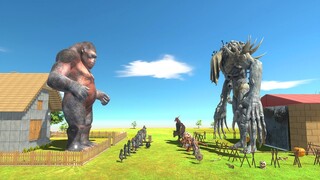 Neighbor Brawl Goro vs Scourge - Animal Revolt Battle Simulator