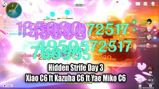 Hidden Strife Day 3 Dire Straits - Xiao C6 ft Yae Miko C6 & Kazuha C6 Satisfying DMG Color