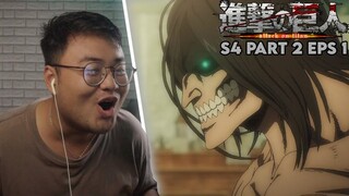 ATTACK ON TITAN IS BACK | Reaction Attack on Titan Final Season Part 2 Episode 1 | Reaction Indo