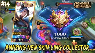 LING NEW SKIN COLLECTOR GAMEPLAY MYTHICAL GLORY | LING GAMEPLAY #14 | MOBILE LEGENDS BANG BANG