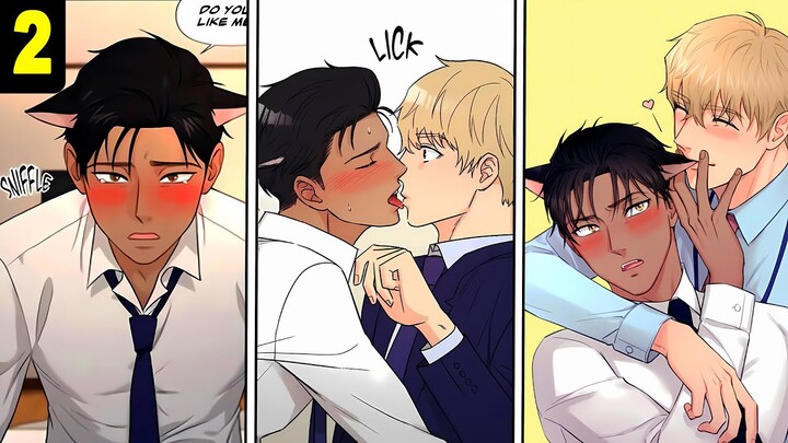 (2)I Fell In Love With My Boss, Who Turned Out To Be A Cute Cat - BL Yaoi Manga Manhwa recap