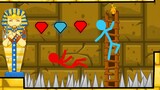 Watergirl and Fireboy , Stickman Animation - (Part 10 Piramid Temple Parkour)