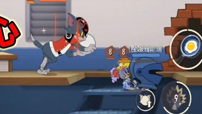 Tom and Jerry Mobile: Encountering Dual Swords Fei in the ranking, fighting in the cracks of the wal