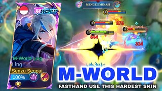 LING M-WORLD IS HARDEST SKIN? BUT NOT FOR ME.. SOLO RANK ROTATION FOR WINSTREAK - Mobile Legends